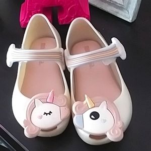 Mini melissa unicorn shoes